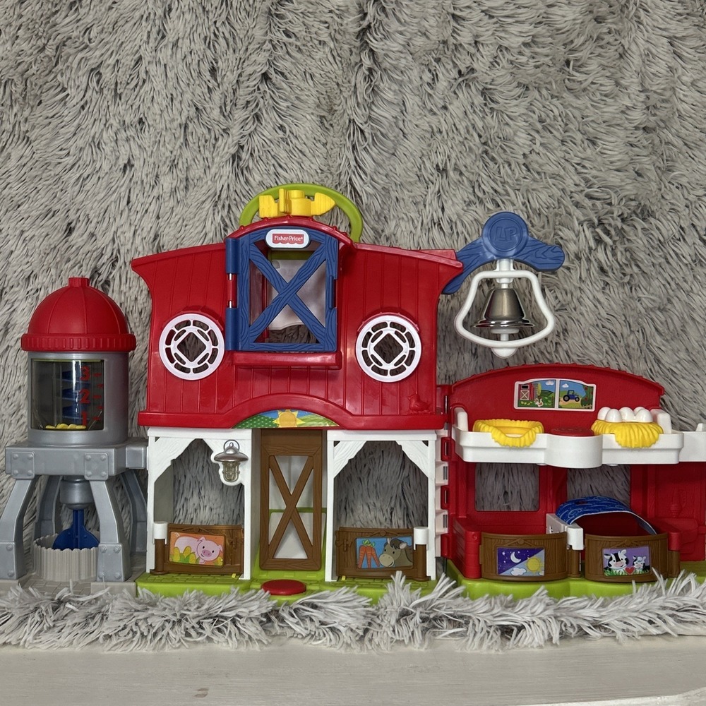 Fisher-Price Little People Smart Stages Farm Barn Playset Lights &‎ Sound WORK!